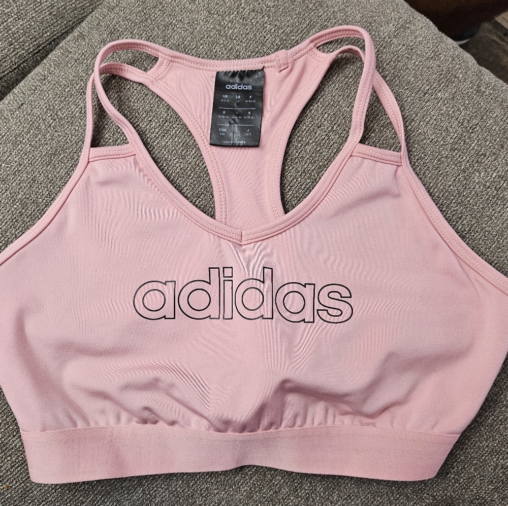 ADIDAS pink sports bra